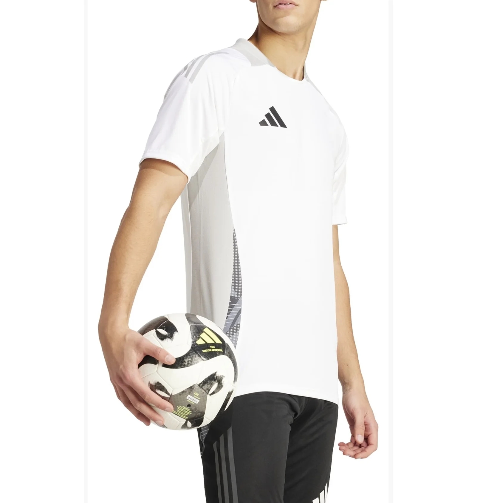 T-SHIRT - WHITE/GREY TWO